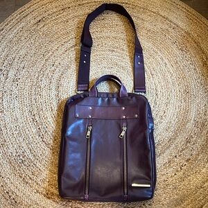 Purple vegan leather Matt & nat Tote bag/purse excellent used condition